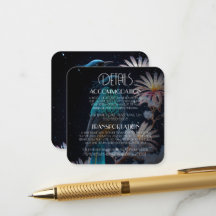 Détails de mariage Fleurs de neige Oiseau Bleu