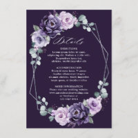 Détails de mariage géométriques floraux argentés v