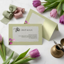Détails de mariage minimaliste floral vert sauge