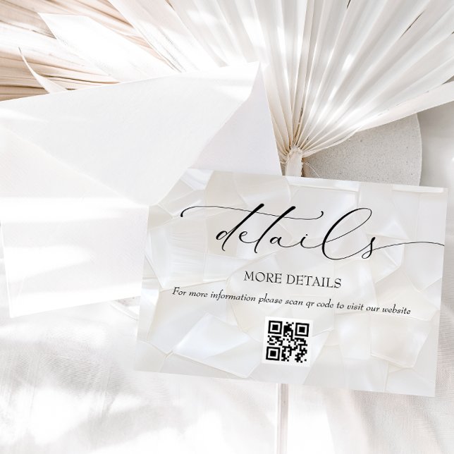 Carte D'accompagnement Détails de mariage moderne élégant (Créateur téléchargé)