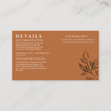 Détails de mariage Ruddy Brown Old Money - Enclos