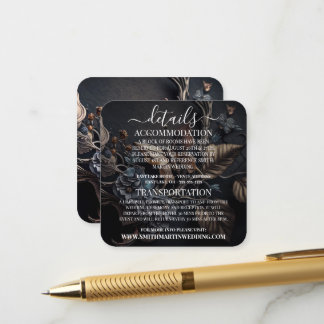 Carte D'accompagnement Détails de papillon en métal steampunk personnalis