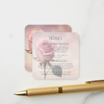 Détails de rose rose simple personnalisée