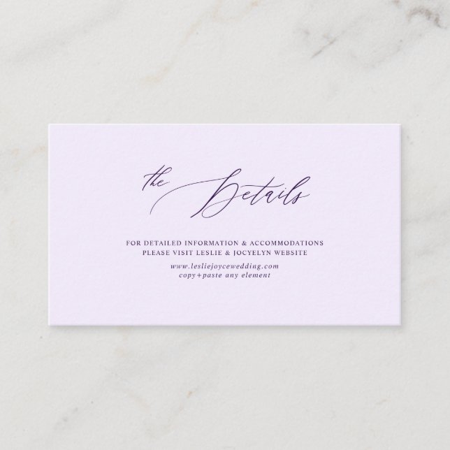 Carte D'accompagnement Détails de script Luxe en terre cuite de PixDezine (Devant)