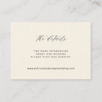 Détails de site web de mariage élégant simple ivoi
