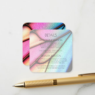 Carte D'accompagnement Détails de texture d'aile de papillon personnalisé