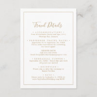 Détails de voyage minimaliste Gold Destination Mar