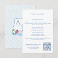 Détails du code QR du blason de mariage Rouge Blan