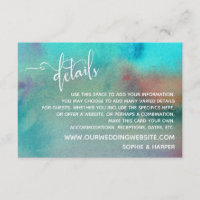 Détails du Mariage d'aquarelle Abstraite multicolo