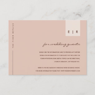 CARTE D'ACCOMPAGNEMENT DÉTAILS DU MARIAGE DE LA TYPOGRAPHIE DE LA PÊCHE D