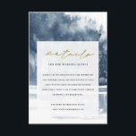 CARTE D'ACCOMPAGNEMENT DÉTAILS DU MARIAGE DE PINS DE LA FORÊT BLEU DE L'E<br><div class="desc">Pour toute autre personnalisation ou tout autre élément correspondant,  n'hésitez pas à me contacter à l'adresse yellowfebstudio@gmail.com</div>