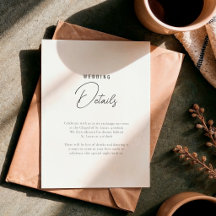 Détails du Mariage de Scénario Simple