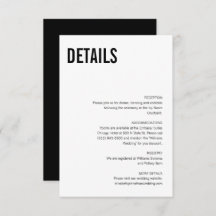 Détails du Mariage de typographie simple et minima