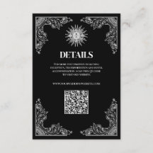 Détails du Mariage minimal de code QR noir