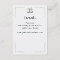 Détails du site Cloches de mariage argentées Annex