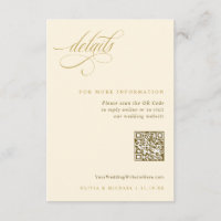 Détails Mariage Elegant Gold Ecru