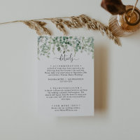 Détails minimaliste du Mariage d'eucalyptus vert