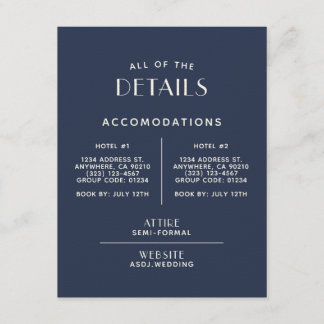 Carte D'accompagnement Détails sur le Mariage d'écrou de marine minimale