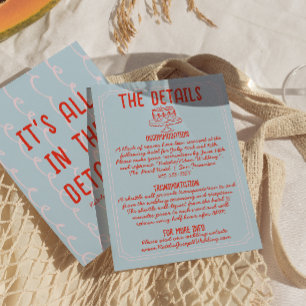 Carte D'accompagnement Détails sur le Mariage original de la main colorée