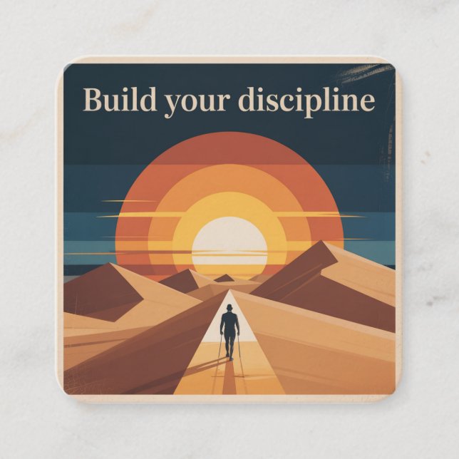 Carte D'accompagnement Développez Votre Discipline (Devant)