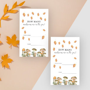 Carte D'accompagnement Devine combien de champignons sont dans le bocal