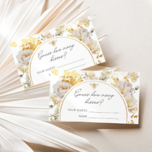 Carte D'accompagnement Devinez combien de baisers jeu nuptiale