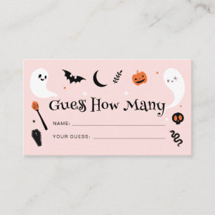 Carte D'accompagnement Devinez combien de bonbons pour une Baby Shower Ha