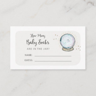 Carte D'accompagnement Devinez combien de Chaussettes bébé dans la Jar Gu