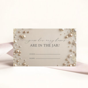 Carte D'accompagnement Diamants et Perles Combien de baisers jeu nuptial