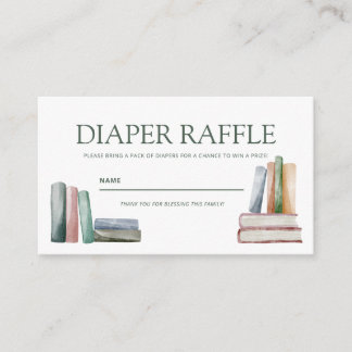 Carte D'accompagnement Diaper Raffle Enclosure Card
