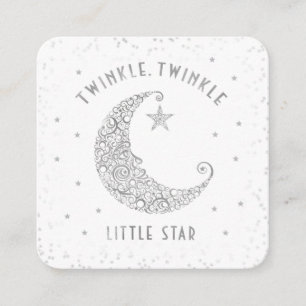 Carte D'accompagnement Diaper Raffle Twinkle Little Star Baby shower