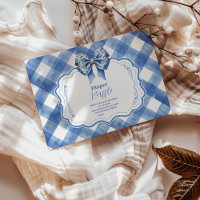 Diappeur à En vichy bleu et à gaufre