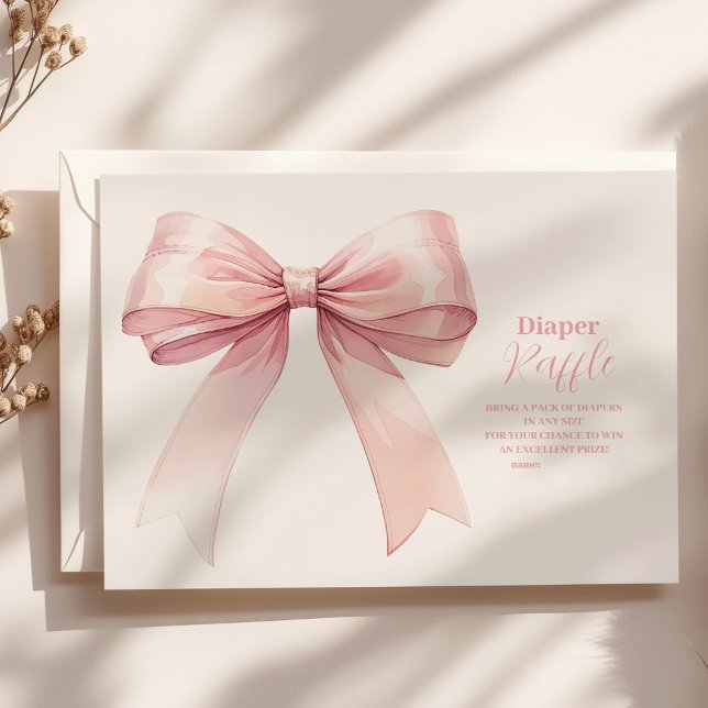Carte D'accompagnement Diappeur de Baby shower de chèvre rose (Créateur téléchargé)