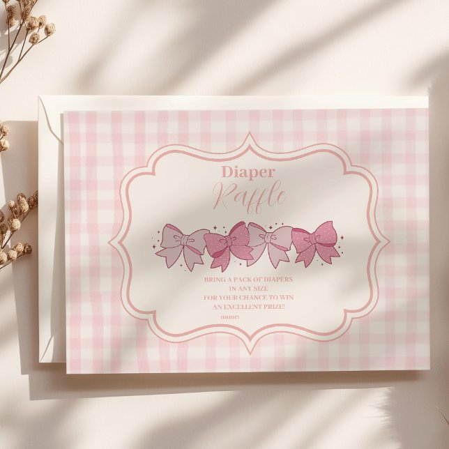 Carte D'accompagnement Diappeur de Baby shower de chèvre rose (Créateur téléchargé)