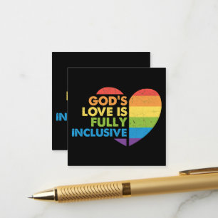 Carte D'accompagnement Dieu Gay Chrétien Lgbt