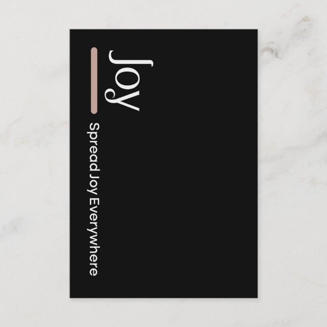 Carte D'accompagnement Diffuser La Joie Partout (Devant)