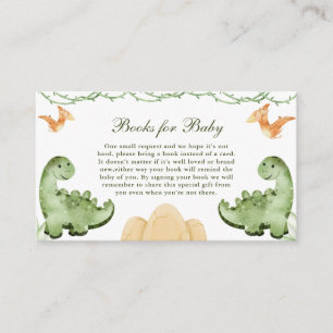 Carte D'accompagnement Dinosaur Hatching Bientôt Baby showers Livres pour
