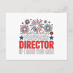 Carte D'accompagnement Directeur du feu d'artifice du 4 juillet Si je cou