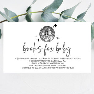 Carte D'accompagnement Disco Ball 'Disco Baby' Livres De Baby shower Pour