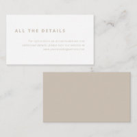 Disposition minimale | Blanc avec Mariage beige Dé