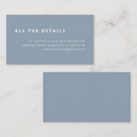 Disposition minimale | Détails du Mariage bleu Dus