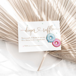 Carte D'accompagnement Donut Genre Revela Party Déchets Raffle