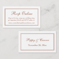 Double bordure Terracotta RSVP en ligne
