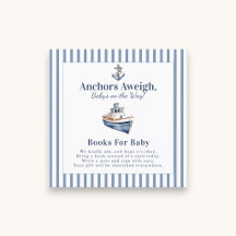 Douce aquarelle nautique Baby Shower d'ancrage