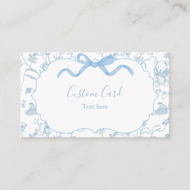 Carte D'accompagnement Douce Baby Shower Personnalisé (Devant)