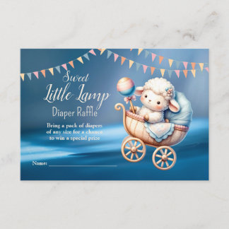 Carte D'accompagnement Douce petite fête de Lampe Baby Shower