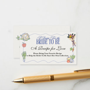 Carte D'accompagnement Douceur fraîche du marché : Baby shower de mariage