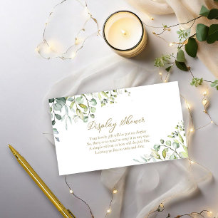 Carte D'accompagnement Douche à écran de verdure