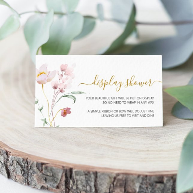 Carte D'accompagnement Douche à écran douce fleur sauvage (Créateur téléchargé)