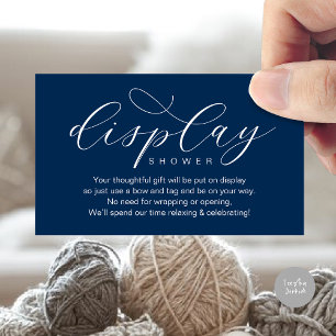 Carte D'accompagnement Douche à écran mariage, minimaliste élégant modern